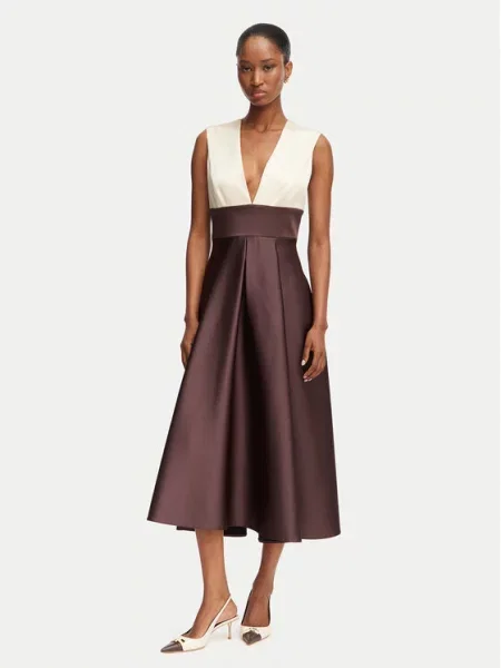 Rinascimento Rochie cocktail maro