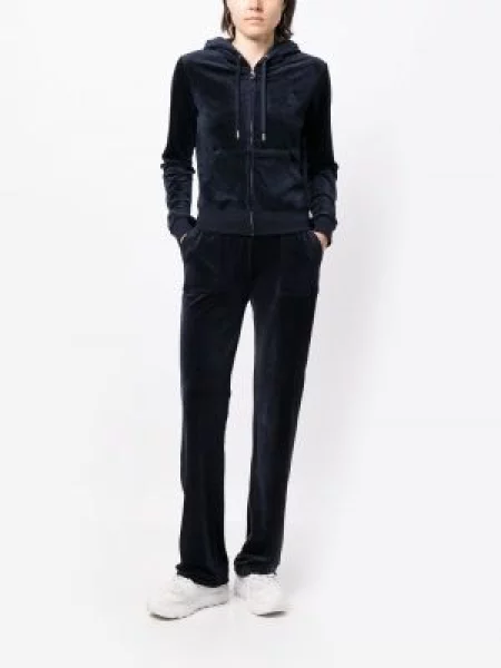 Είδος βελούδου τρέξιμο παντελόνι Juicy Couture μπλε