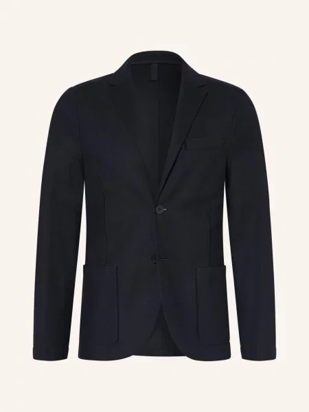 Harris Wharf London Slim Fit Sako S Piké Vzorem tmavě modrá