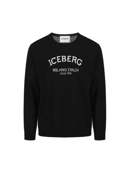 Sweter Iceberg z logo czarny