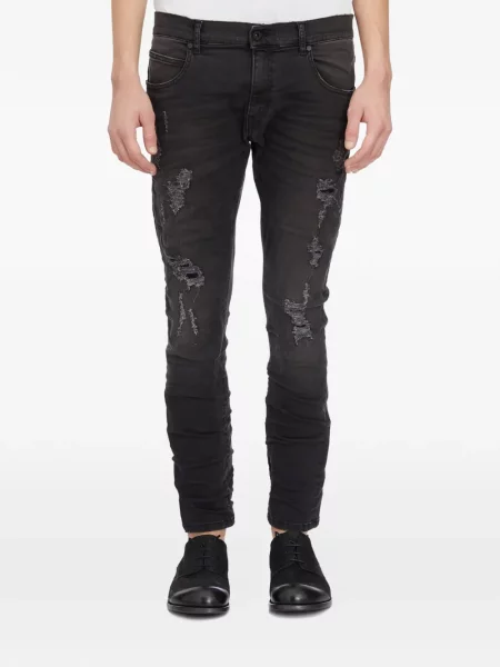 Kalhoty Md75 s oděrkami černé