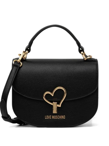 Чанта Love Moschino с автограф черно