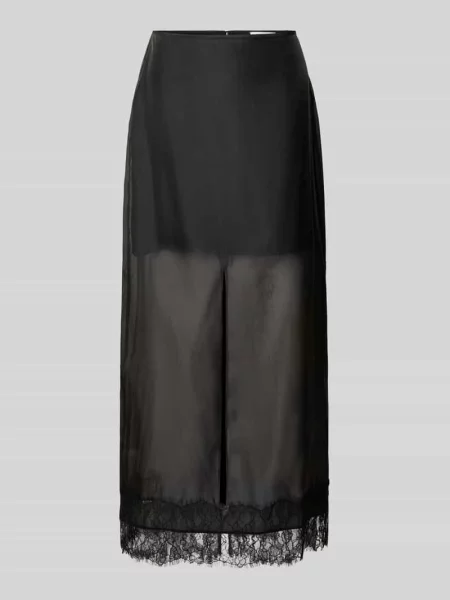 Długa spódnica z koronką model DENA' Topshop czarna