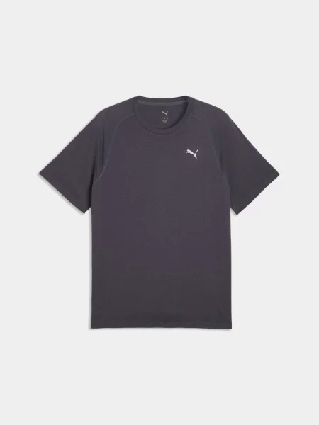 Футболка спортивна PUMA M Pwrtrain Triblend Tee комбінований верх сірий