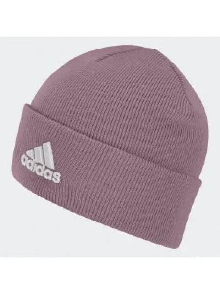 Шапка adidas Performance от плътен трикотаж розово