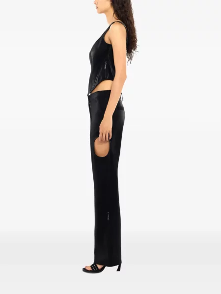 Pantaloni Off-white de catifea alb