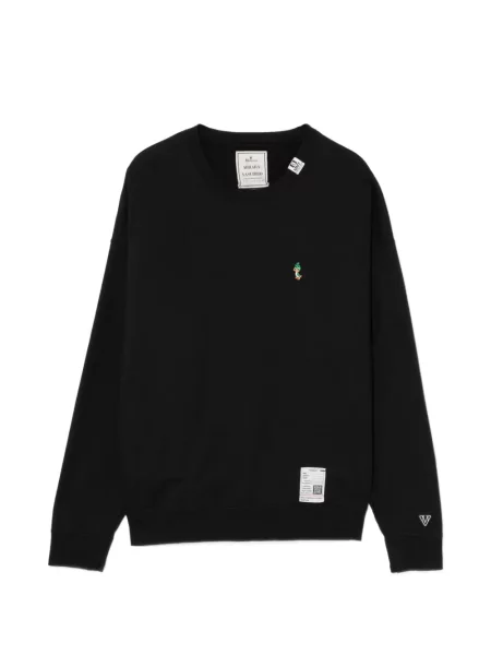 Grafic hanorac Maison Mihara Yasuhiro cu broderie negru