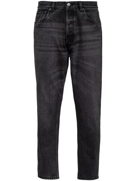 Blugi drepți Prada negru