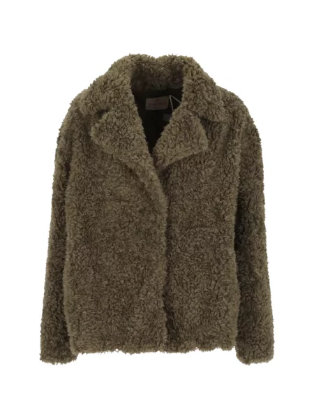 Haină din piele de oaie Emme din piele de oaie verde