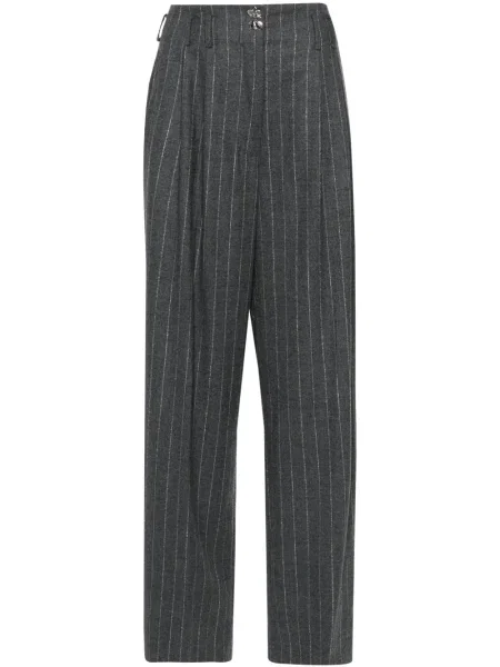 Pantaloni Genny cu dungi gri