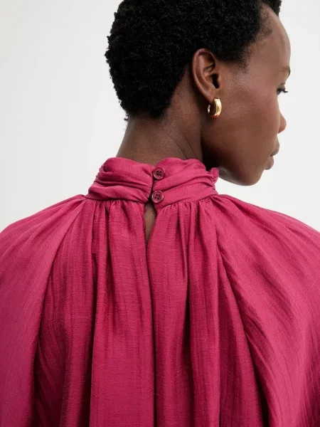 Блузка Answear.LAB однотонна бордовий