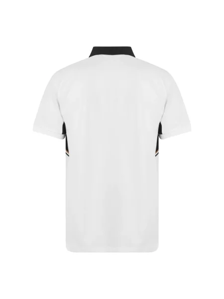 Koszulka polo o kroju slim fit z krótką listwą guzikową model ‘PL_TOC SPIN CB’ Boss Green biała