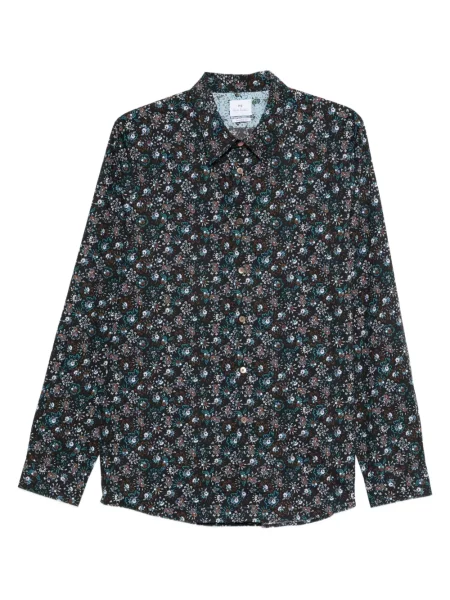 Cămașă Paul Smith cu model floral negru
