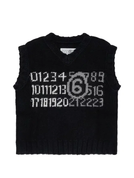Пуловер Mm6 Maison Margiela черно