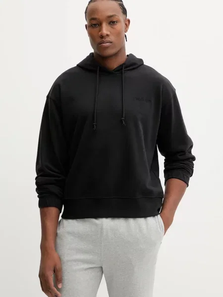Pulover Calvin Klein Underwear s kapuco črna