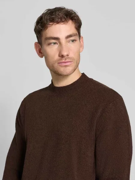 Sweter dzianinowy z kołnierzykiem polo model MAVERICK' Jack & Jones Premium