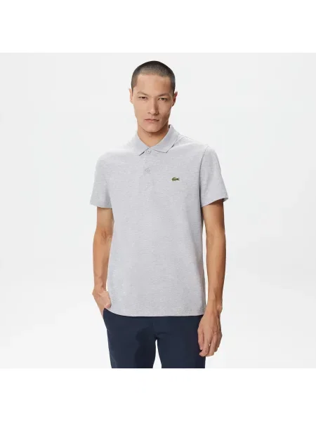 Lacoste Koszulka Polo Regular Fit Z I Bawełny szara