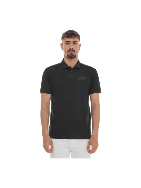 Koszulka polo Emporio Armani Ea7 z logo czarna