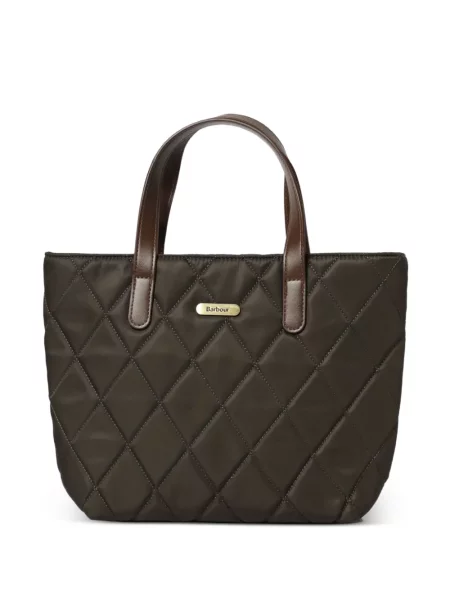 Matlasat geantă shopper Barbour verde