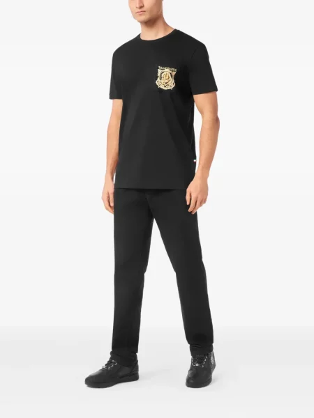 Tricou Billionaire cu broderie negru
