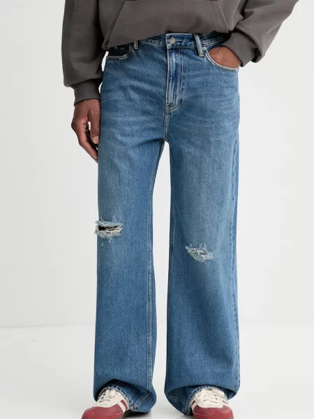AllSaints jeansy LENNY niebieskie