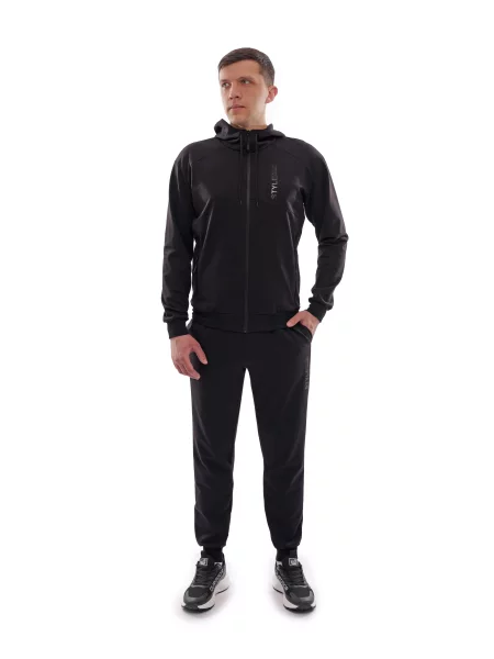 Спортивний костюм STREAM віскоза/поліестер чорний