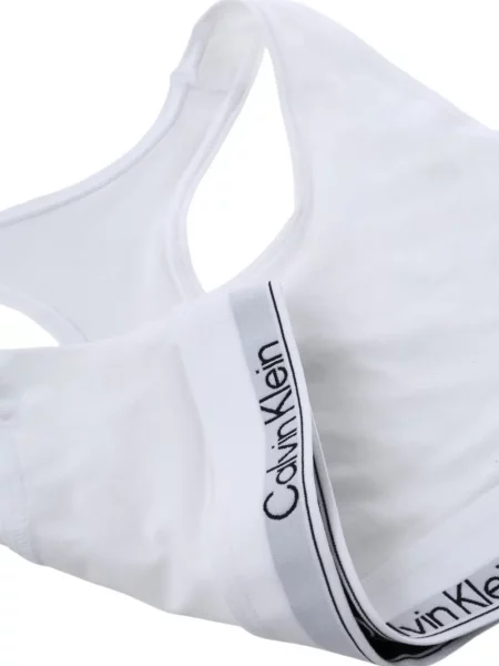 Sutien Calvin Klein cu autograf alb