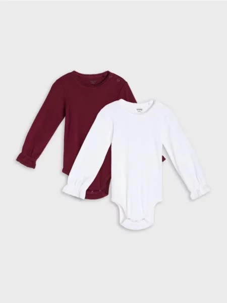 Sinsay body s krajkovým lemováním 2 pack burgundy