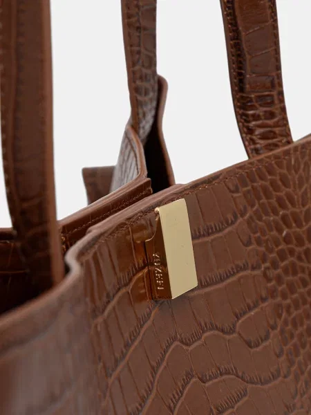 Bőr shopper táska Yuzefi barna