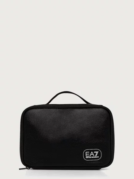 Emporio Armani Kosmetická taštička z imitace kůže černá