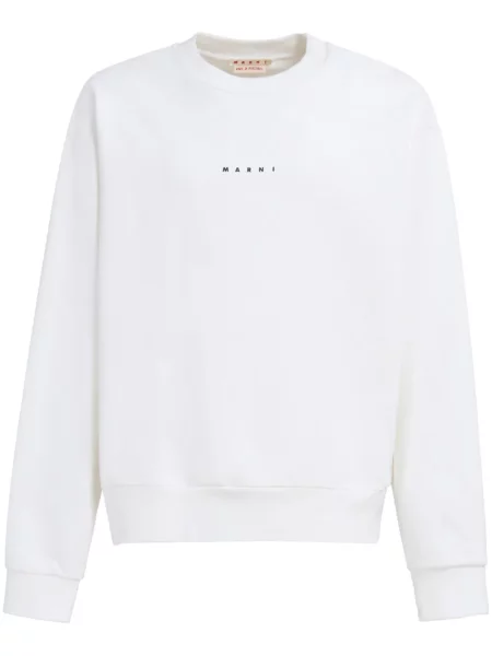 Hanorac Marni cu imagine alb