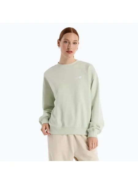 Дамски суитчър New Balance French Terry Small Logo natural mint зелено