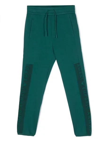 Spodnie dziecięce Emporio Armani zielone