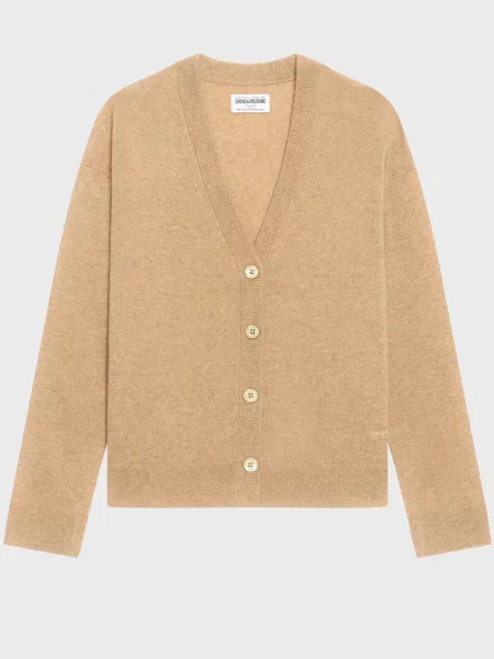 Кашеміровий кардиган Zadig&voltaire бежевий