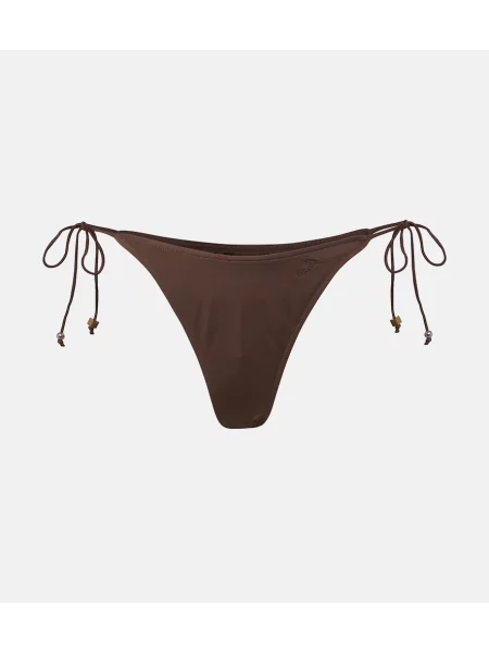 Bikini Jacquemus cu mărgele maro