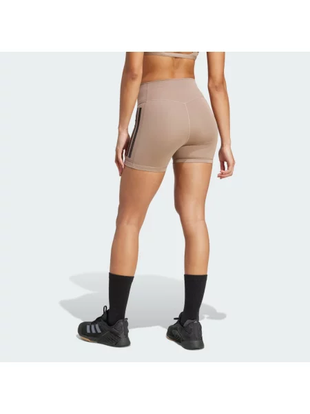 Legginsy Optime Short brązowe