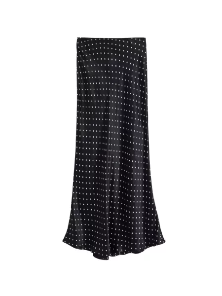 Fustă midi Chinti & Parker cu buline negru