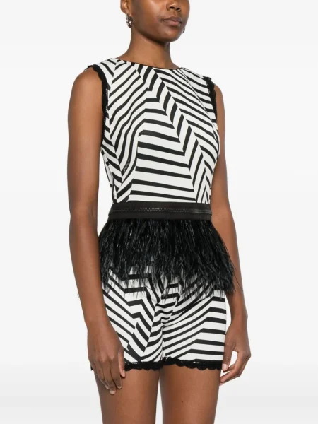 Bluzka Gemy Maalouf w piórka biała