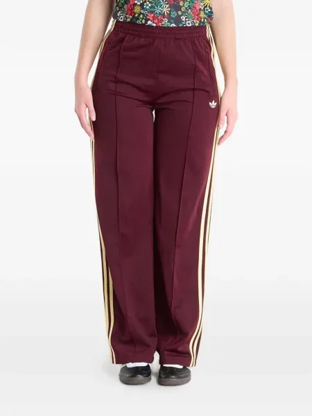Pantaloni Adidas cu dungi alergare alb