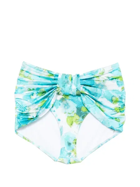 Bikini Chloé cu model floral cu imagine albastru