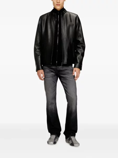 Geanta de piele Diesel negru