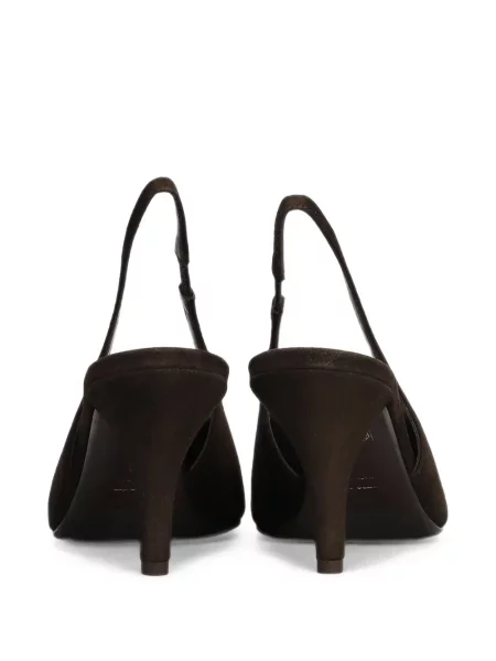 Pantofi cu toc Chantal slingback maro