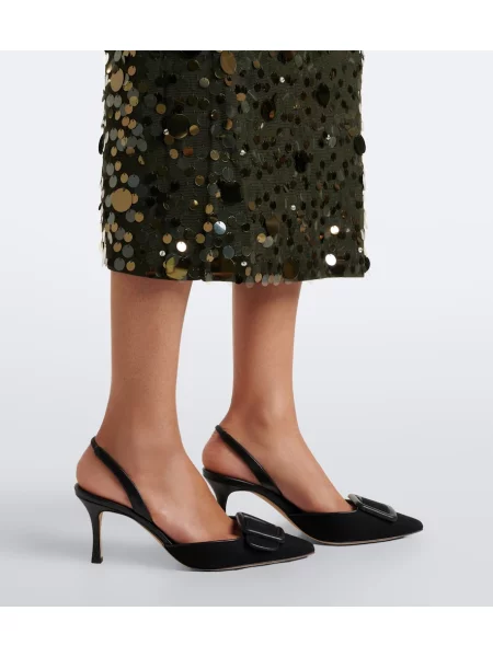 Rochie midi Carolina Herrera tricotate verde
