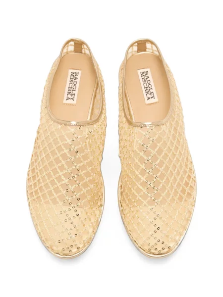 Papuci tip mules Badgley Mischka cu paiete