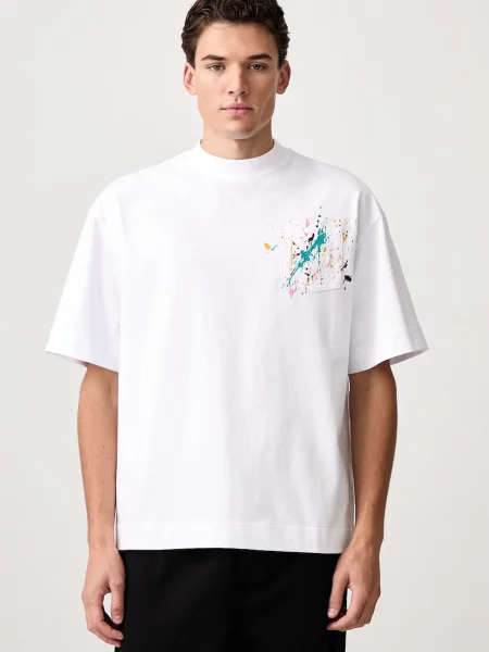 House of Errors Embroidered Paint Splatter tricou din pentru bărbați