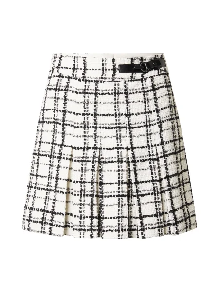 Morgan Fustă ecru / negru alb