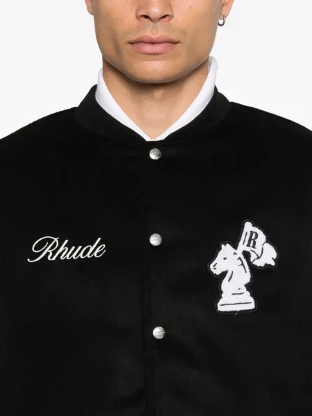 Geacă bomber Rhude cu broderie negru