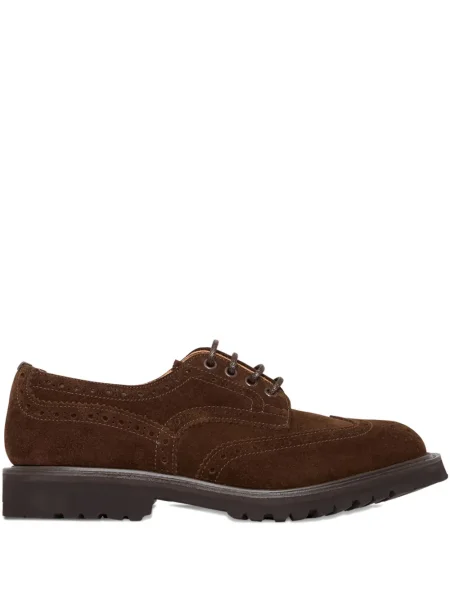 Brogues Tricker's cu șireturi din dantelă maro