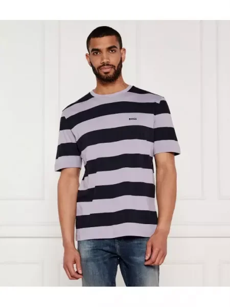 BOSS ORANGE Póló TalesStripe | Relaxed fit lila