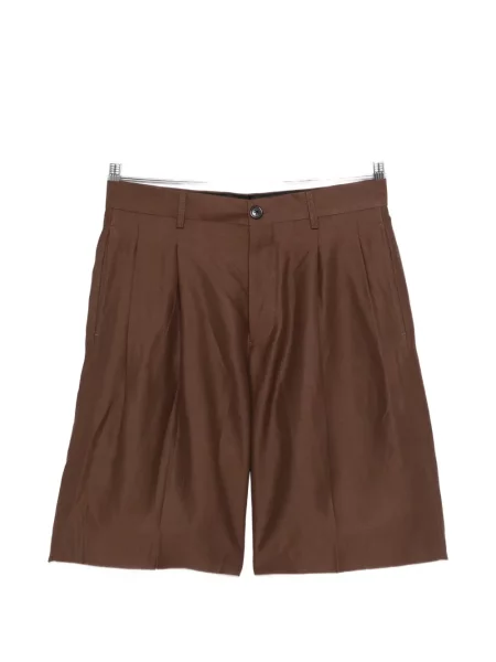 Плисирани шорти Laneus кафяво